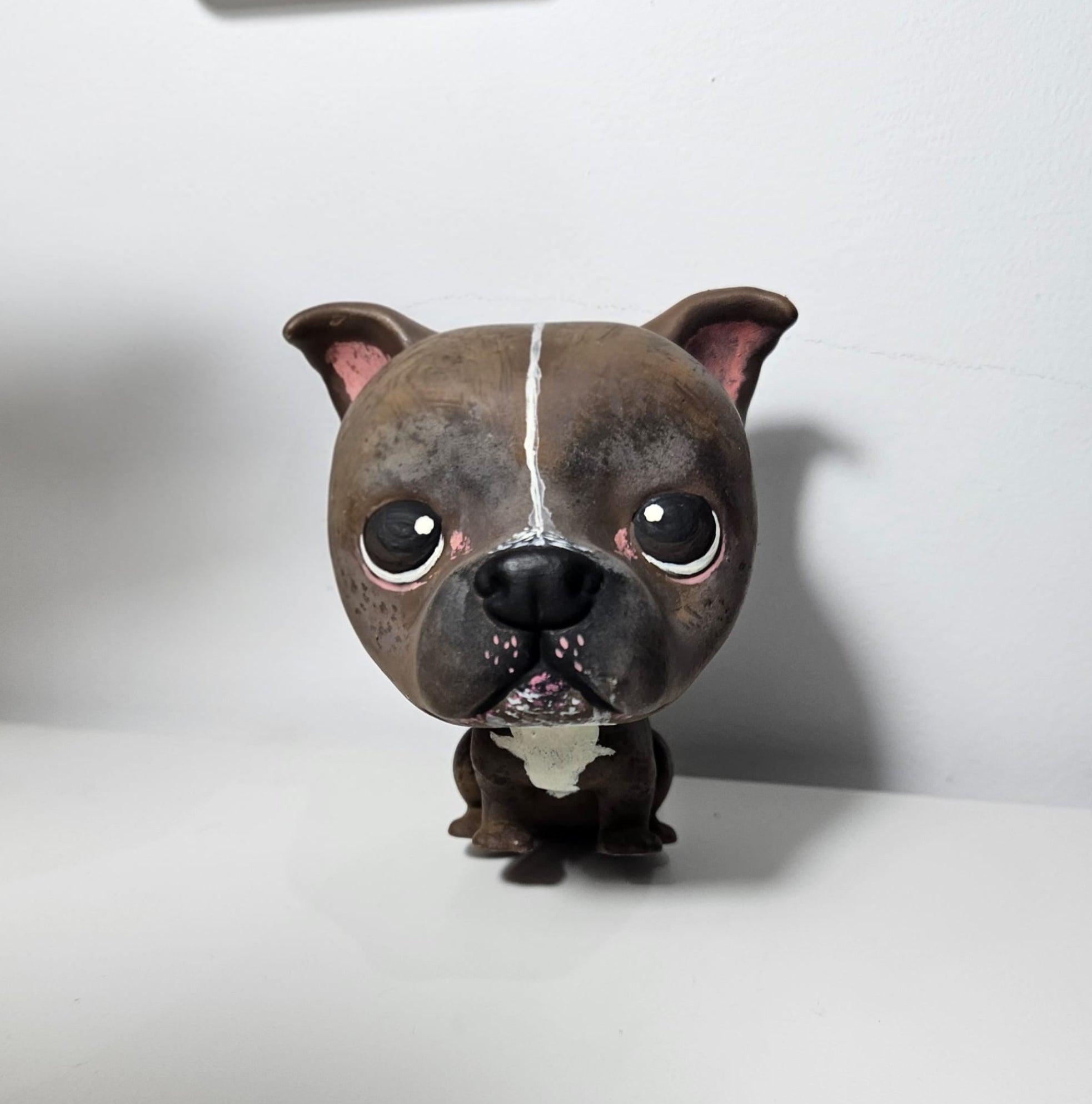 Figura personalizada de mascota : Pitbull estilo cabezón