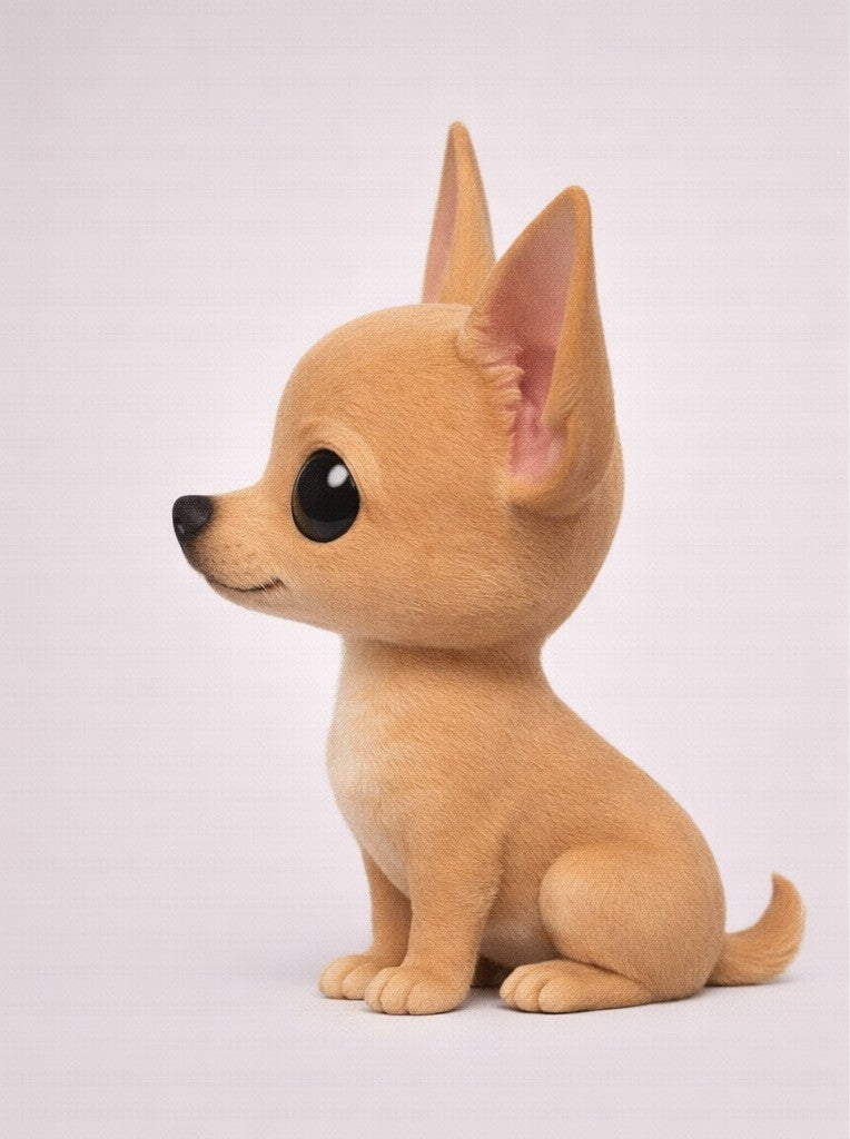 Figura personalizada de mascota : Chihuahua estilo toy orejas grandes