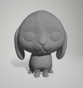 Figura personalizada de mascota : Conejo estilo cabezón orejas gachas
