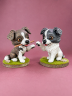Figura personalizada de mascota : Border Collie estilo toy