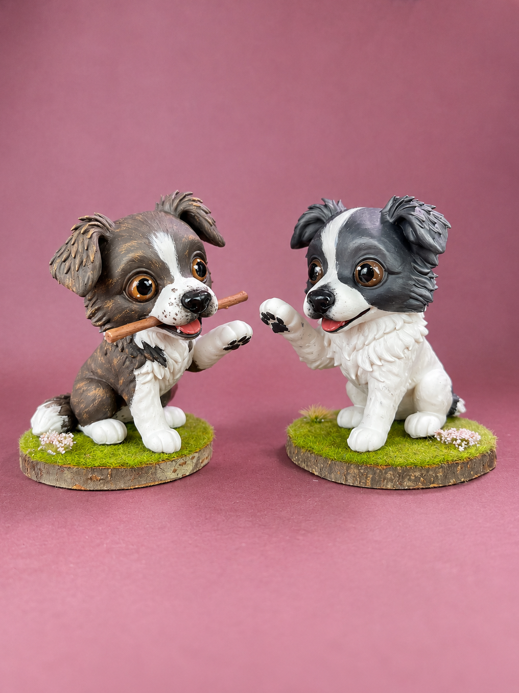 Figura personalizada de mascota : Border Collie estilo toy