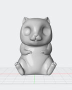 Figura personalizada de mascota : Hámster estilo toy