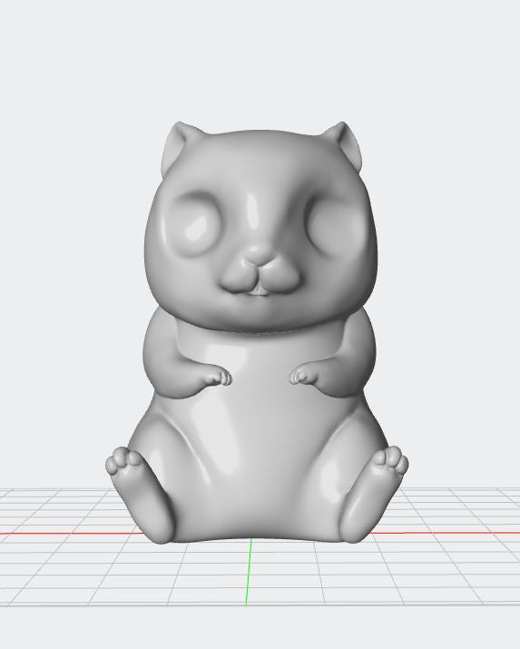 Figura personalizada de mascota : Hámster estilo toy