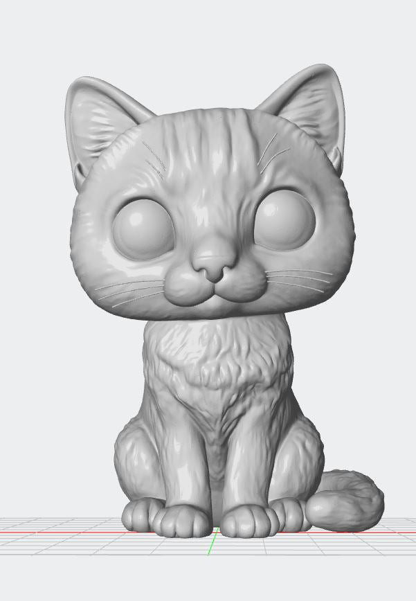 Figura personalizada de mascota : Gato Común Pelo Corto estilo toy