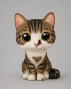 Figura personalizada de mascota : Gato Común Pelo Corto estilo toy