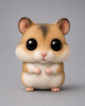 Figura personalizada de mascota : Hámster estilo cabezon