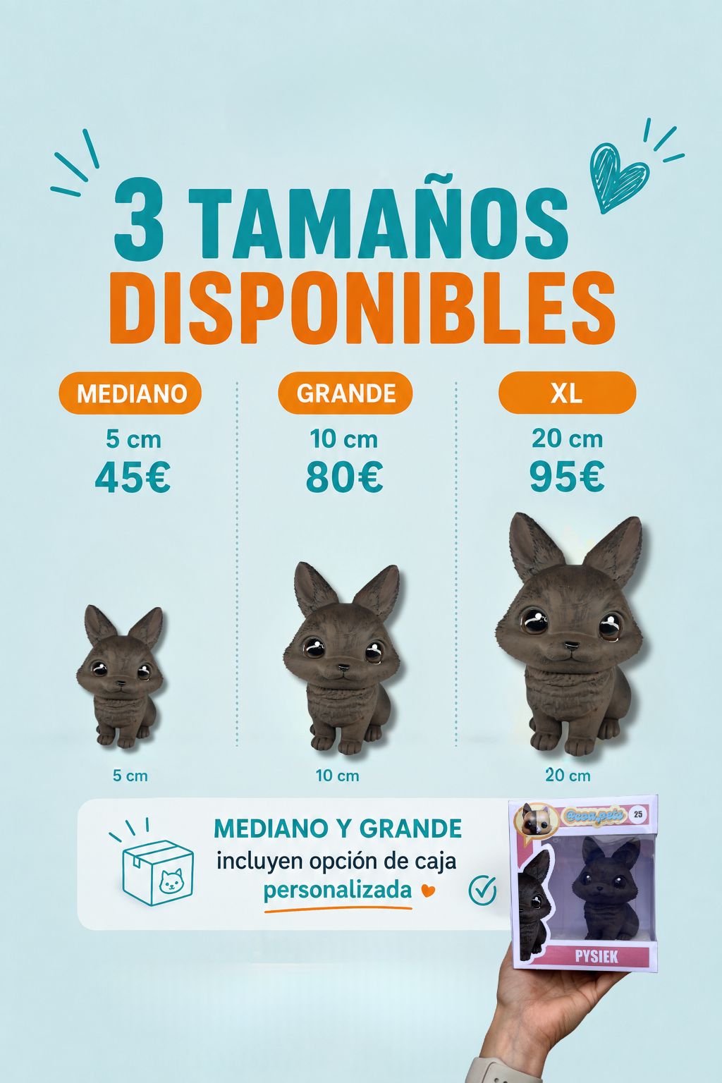 Conejo estilo toy orejas erguidas