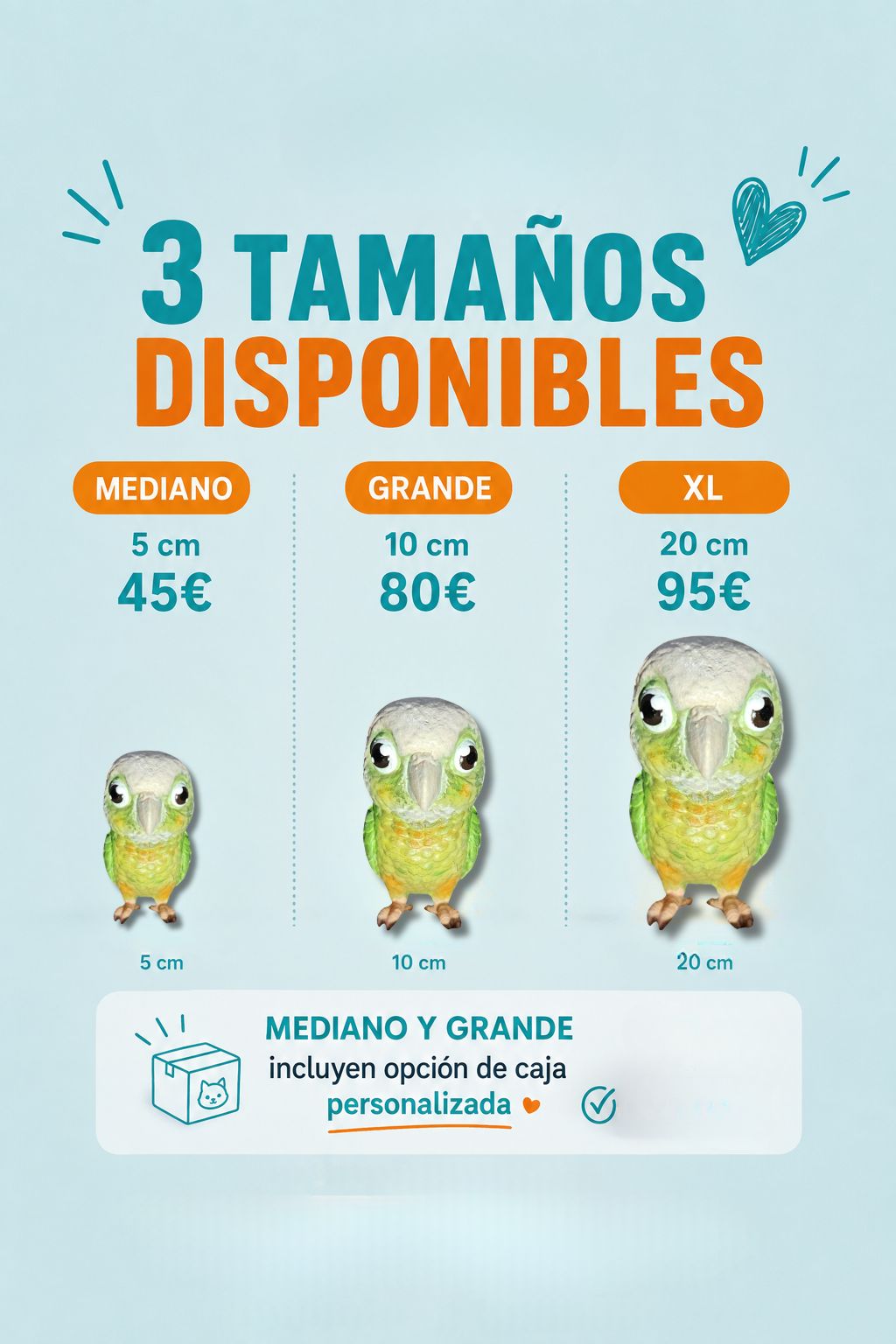 Cotorra en estilo toy